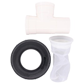 IBC Lid Filter Rainwater Filter DN 150 Branch DN 75 Water Filter Lid 3-Way IBC Tank Filter Tank Cap with Mesh Filter Washable Nylon Filter Bag Barrel Replacement Filter for IBC Rainwater Tank