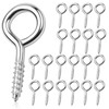 20PCS Stainless Steel Heavy Duty Eye Bolts Screw in, Rust