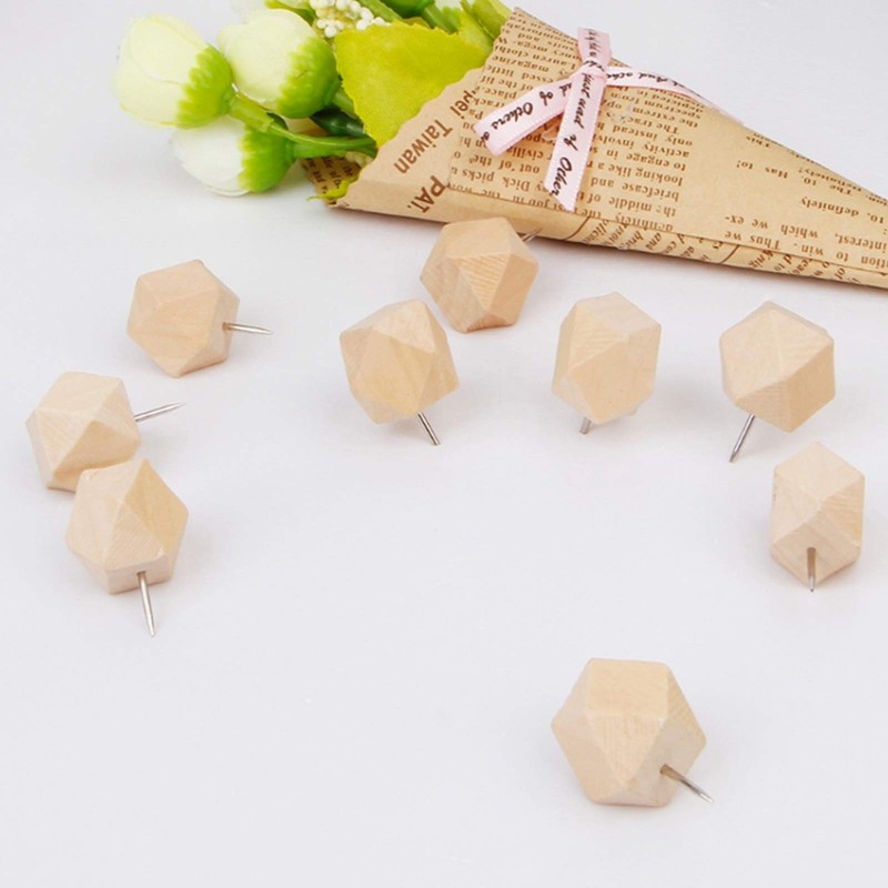 20 Wood Clips with 30 Thumb Tacks and Storage Case