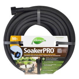 Element SoakerPRO Soaker Hose, 50' Length, 3/8" Diameter, Black