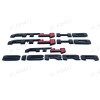 GMC Matte Black RED AT4 HD Emblems Sierra Letters Kit