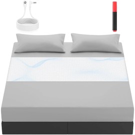 RadEnergy Grounding Bed Mat 28"x60", PU Leather with Wash Label & 10m Spiral grounding Wire, Grounding Mat for Sleep, Stress Relief, EMF Protection, Foot Health – Earthing Pad for Bed or Floor