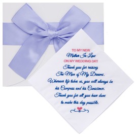 Mother of the Groom Gifts | Mother of the Groom Handkerchief | Wedding Day Gift for New Mom from Bride | By Amy Holt Bridal (MOGFB)