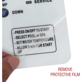 For Pentair 472734 Heat Pump Keypad Switch Membrane Coverage For Pentair Ultratemp Pool