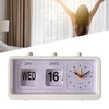 Desk Table Alarm Clock Manual Jump Calendar Desktop Alarm Clock