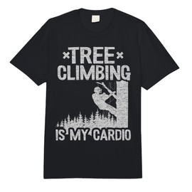 Tree Climbing is My Cardio Logger Dad Tree Climber Arborist Comfort Colors Adult Heavyweight T-Shirt