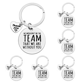 Ximalun 6 Pcs Boss Colleagues Gifts Keyring We Wouldn't be The Team That We are Without You Keyring Appreciation Gifts for Employee Team Colleague Thank You Gifts for Boss Manager Coach Team Leader