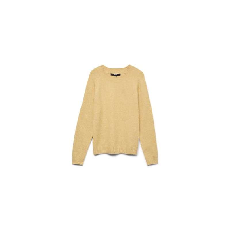 VERO MODA Women's Vmdoffy LS O-Neck Blouse Noos Blouse, Golden
