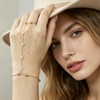 BOMAIL 7Pcs 14K Gold Plated Gold Hand Chain Bracelets for