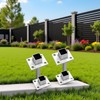 4 Pcs Square Post Bases Stainless Steel Flange Anchor Bases