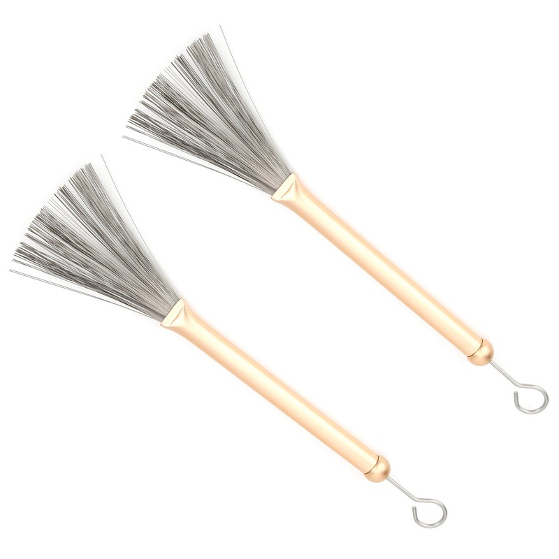 Drum Stick Brush Set Jazz Retractable Metal Wire 19 Beam