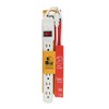 Santul Barra multicontacto de 6 entradas, Cable de : 0.6m