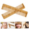 Baluue 10pcs Bamboo Hair Combs Fine Tooth Hairdressing Tool for
