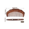 1pcs Wezxrauo Handcrafted Sandalwood Hair Comb - 100% Natural Wood