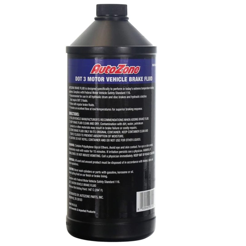 L-G AutoZone DOT 3 Brake Fluid, 32 Ounce
