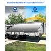 Xenjum RV Awning Fabric Replacement, 18.5oz Heavy-Duty Weatherproof Vinyl Camper