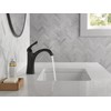 Delta Arvo Matte Black Bathroom Faucet 1 Hole, Single Hole