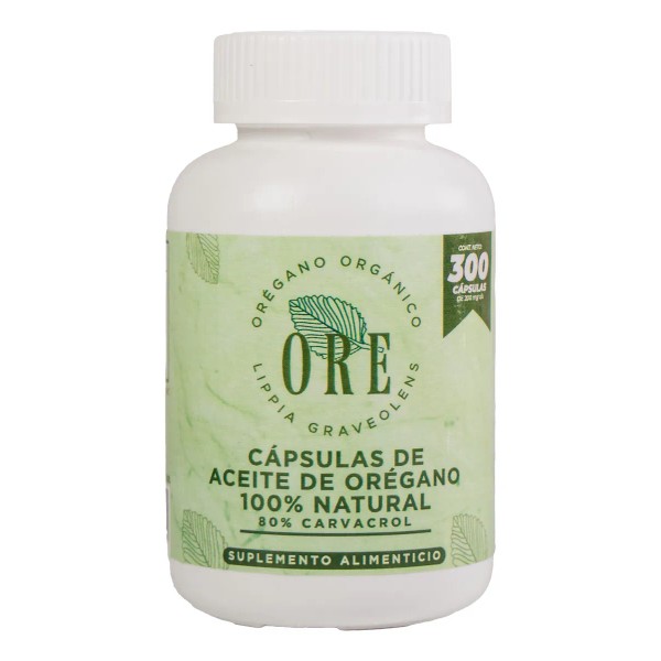 Cpsulas ORE Aceite de Organo Silvestre Orgnico 300 Pzas Suplemento