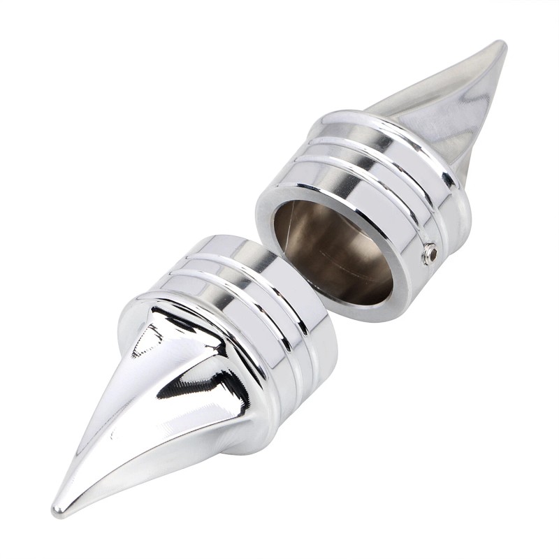 Unbranded Chrome Front Axle Nut Covers For Harley Road King