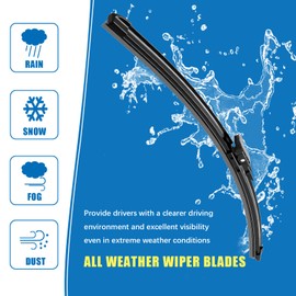 CJPPPZIW® Winshield Wipers-26 Inch+22 Inch+11 Inch Replacement for 2014 2015 2016 2017 2018 2019 2020 2021 2022 2023 Ford Explorer Wiper Blades for My Car,Quality Front and Rear Wiper Blades(Set of 3)