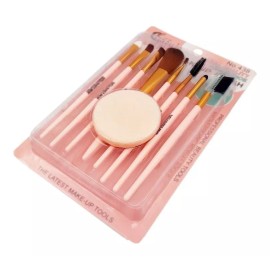 CBafula Brochas Maquillaje Ojos Calidad Belleza + Esponja Suave Set
