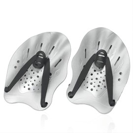 CHEHILL 1 Par de Palas de Natación,Palas Mano Natacion con Correas Ajustables Niños y Adultos Palas de Mano para Nadar Adulto 14X20cm