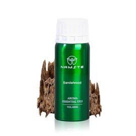 NAMSTE Aceite Esencial Para Difusor 100mL | Madera-Serie | Sándalo Madera | 100% Puro y Concentrado Natural, Botella de Aluminio, Aceites Esenciales Profesional para Difusor de Aroma y Humidificador