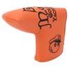 Golf Putter Headcover Orange Sailor's Hat Pattern PU Waterproof Surface