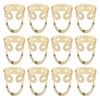 12Pcs Finger Picks Adjustable Stainless Steel Banjo Ukulele Guitar Plucked