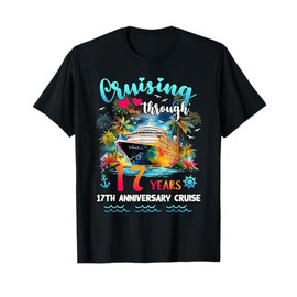 Cruising 17th Anniversary Tropical Style Gift for Couple T-Shirt
