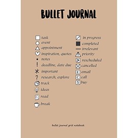Bullet Journal : Bullet Journal Grid Notebook: Get Productive With This Bullet Journaling System: Volume 1 (Bullet Journals)