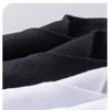 FQZMQBQ Men's Summer Business Socks, Black, White, Mesh, Solid, Thin,