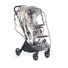 Jané Regenschutz für Kinderwagen, universale Passform, transparent, mit Tragetasche, Mittelfenster