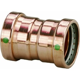 Viega 20738 ProPress Zero Lead Copper XL-C Roll Stop Coupling with 4-Inch P x P, 1-Pack