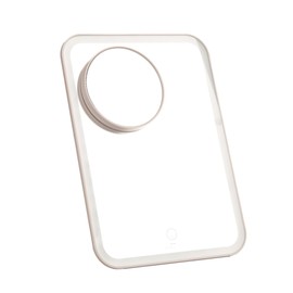 stylPro Glow and Go Espejo de Viaje - Espejo de Maquillaje con Luces Perfecto para Peinado con Funda Protectora - Recargable por USB - 1 ud