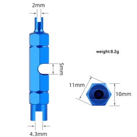ZEACCT Bicycle Valve Core Removal Tool, Bike Multi Tool, Bike Valve Core Repair Tool, Presta and Schrader Valve Core Removal, for Presta and Schrader Valves Found on Road Bike, Mountain Bike