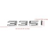 Fidida 335i Emblem Decal Car Numbers Letters Emblem Plating Badge