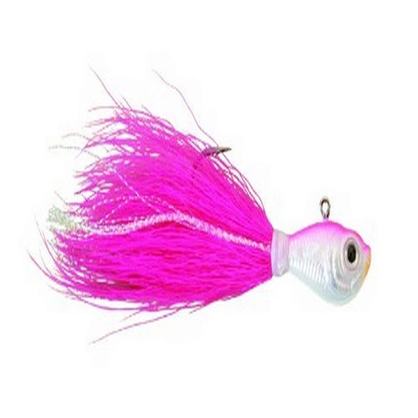 Spro Bucktail Jig-Pack of 1, Pink, 3/8-Ounce