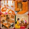 Juinte 5 Pcs 69.6 Inch Diwali Artificial Marigold Garland with