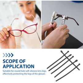 FOMIYES 12 Pares De Fundas Para Patas De Gafas Almohadillas Para Gafas Cojines Para Gafas Almohadillas Para Orejas Para Gafas Almohadillas De Vidrio De Silicona Para Gafas Funda Para