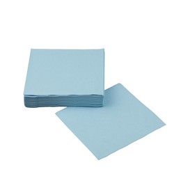 SimuLinen Light Blue Colored Cloth-Like Cocktail/Beverage Napkins, Disposable, Decorative, and Absorbent with Linen-like Feel - Pack of 250