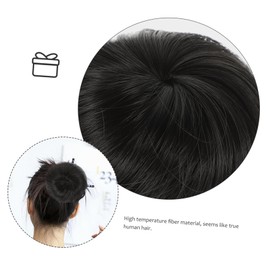 TOVINANNA 2pcs Synthetic Hair Bun Wig Chignon Hairpiece Tool for Volume and Fullness High Temperature Natural Easy to Use Hair Accessory
