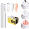 6 en 1 Kit Gel de Uñas Constructor, Gel para