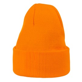Zando Warm Baby Beanie Hat Toddler Beanie Soft Knit Toddler Winter Hat Cute Knit Baby Hats for Boys Girls Winter Hats for Girls Kids Hats CC Beanies for Kids Orange Beanie