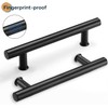 EaseLife 12" Push Pull Door Handle,Double Sided H Shape Sliding