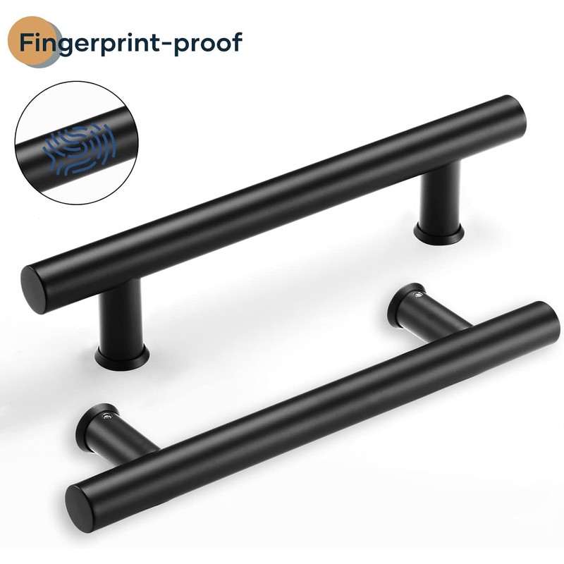 EaseLife 12" Push Pull Door Handle,Double Sided H Shape Sliding