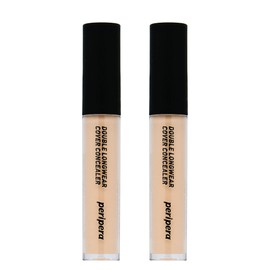 Peripera Double Long Wear Cover Concealer 02 Natural Beige 2pcs / 페리페라 더블 롱웨어 커버 컨실러 02 내추럴 베이지 2개