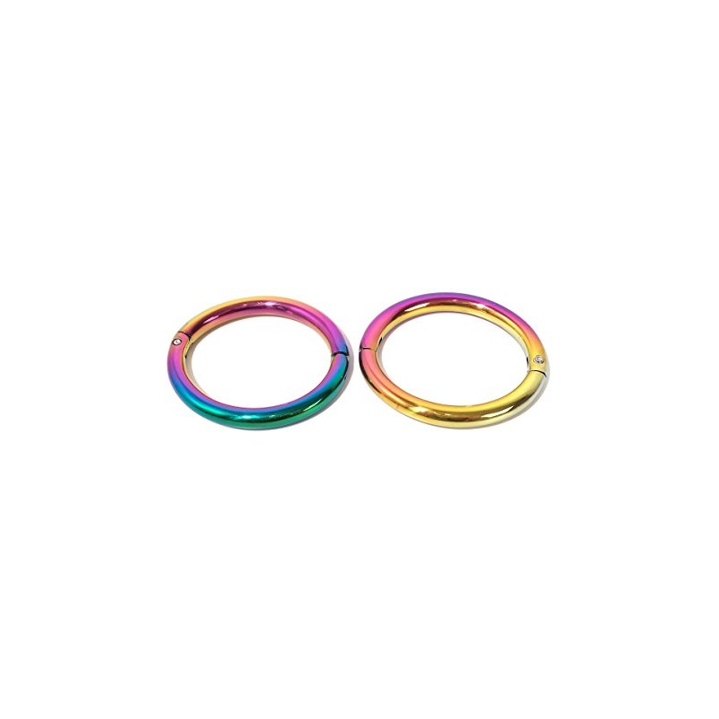 Cuffstore 8.5" Rainbow Elliptical Leg Irons Ankle Restraint