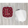Caroline's Treasures Letter L Football Garnet and Gold Compact Travel
