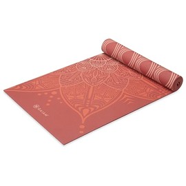 Gaiam tapete de yoga prmium, estampado, extra grueso y antideslizante, de 1564 pulgadas, para todo tipo de yoga, de pilates y de ejercicios en el...  